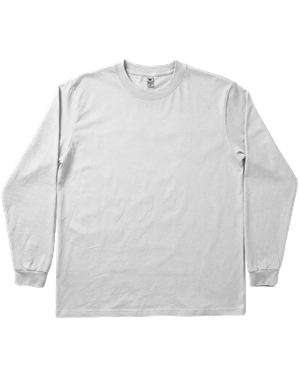 Hoodies & Sweatshirts (2D) T-shirt Unisex Premium Cotton Long Sleeve T-Shirt (White) - KUD 202. (x 1)