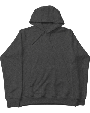 Hoodies & Sweatshirts (2D) Hooded Sweater / Jumper Unisex Premium Cotton Hoodie (Washed Black) - KUD 423. (x 1)