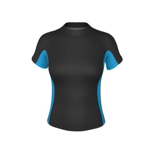 Women's Sublimated REPREVE® Short Sleeve Pro-Fit Rash Guard
