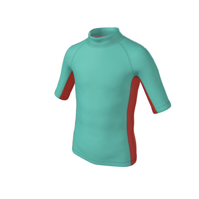 CustomWhiz short-sleeve-rash-guard Kids Pro-Fit Sublimated REPREVE® Short Sleeve Rash Guard. (x 12)