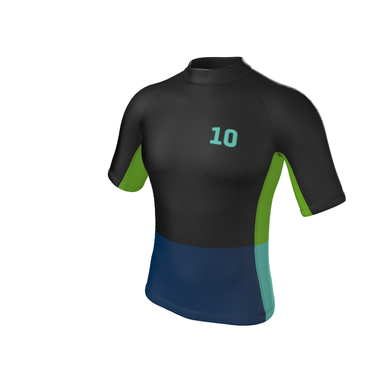 CustomWhiz Short Sleeve Rash Guard Men's Pro-Fit Sublimated REPREVE® Short Sleeve Rash Guard. (x 1)