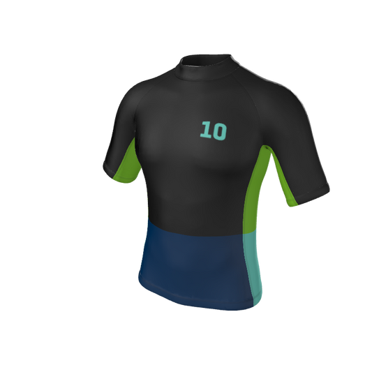 CustomWhiz Short Sleeve Rash Guard Men's Pro-Fit Sublimated REPREVE® Short Sleeve Rash Guard. (x 1)