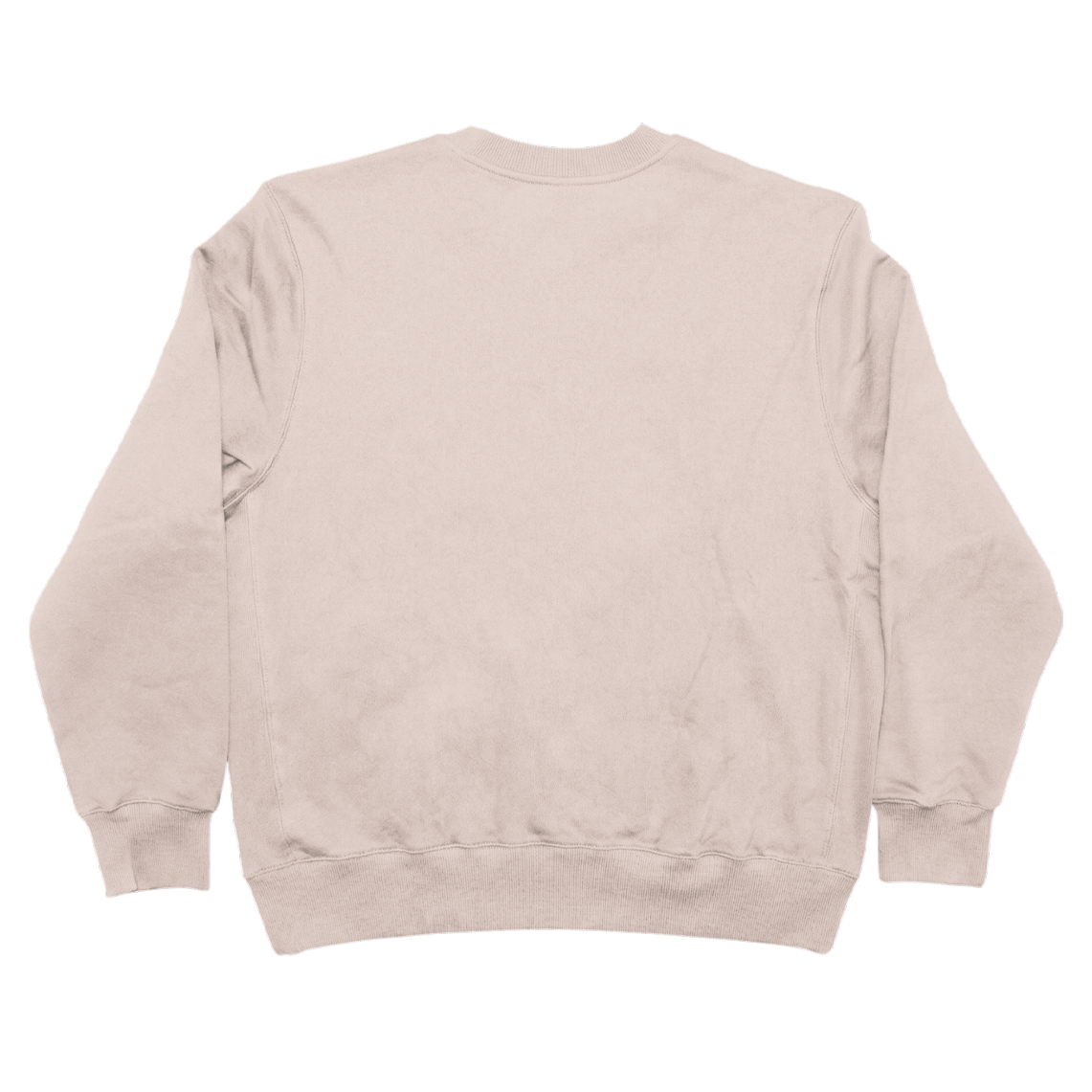 Custom Men’s & Women’s Oversized Crew Neck Sweatshirt in Pink – Back View on White Background, Oversized Crew Neck Sweatshirt, Terry Cotton | CustomWhiz