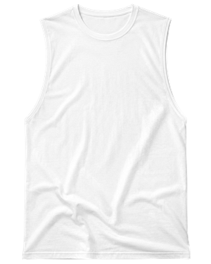 Singlets & Crop Tops (2D) Singlets & Crop Tops Unisex Oganic Cotton Singlet (White) - KUD 564O. (x 101)