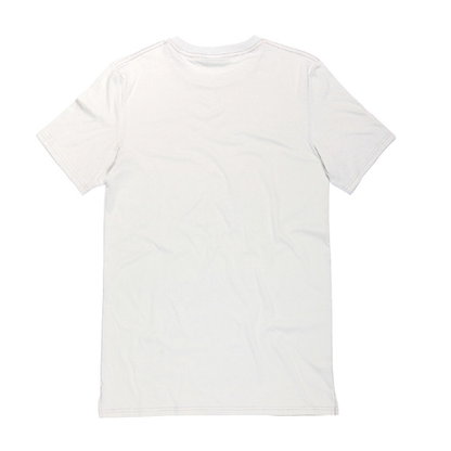 Unisex Cotton Box tshirt KUD142Oe Flat Lay - White - Back View
