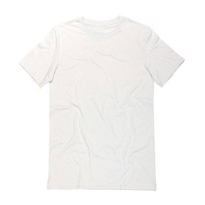 Unisex Cotton Box tshirt KUD142Oe Flat Lay - White - Front View