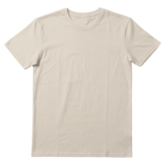 Unisex Premium Cotton Regular T-Shirt (Beige)