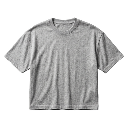 Women's Cotton Oversized Cropped T-Shirt