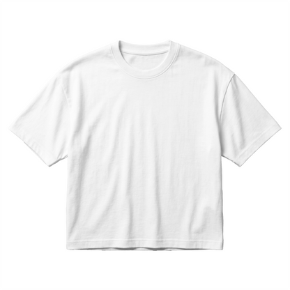Women's Cotton Oversized Cropped T-Shirt